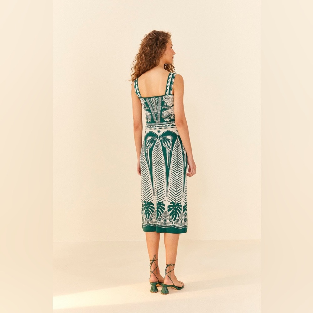 FARM Rio Off-White Macaw Elegance Knit Dress - Picture 2 of 5